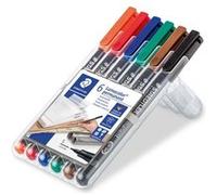 STAEDTLER Marqueur permanent 313S Lumocolor, étui de 6 G