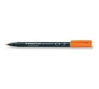 Staedtler Marqueur permanent Lumocolor 318f pour OHP, DVD, CD, verre, plastique – orange (318-4)