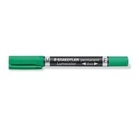 STAEDTLER 348GN - Marqueur permanent double pointe/F 0,6 mm et M 1,5 mm/vert