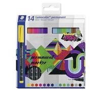 Staedtler Marqueurs permanents Assortiment 14 unités multicolores Enfants