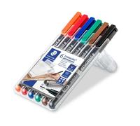 Staedtler Marqueur Permanent Lumocolor 317 Wp Assorti 6 Unités