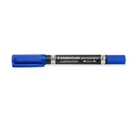Staedtler Marqueur indélébile Lumocolor Duo Pointe fine/ogive Bleu 1 pièce