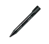 STAEDTLER Marqueur permanent pointe biseau corps plastique encre Noire à base d'alcool ne sèche pas 350
