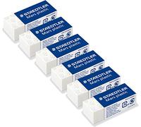 Staedtler Mars 526 53 Lot de 6 mini gommes en plastique sans phtalates et sans latex
