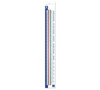 Staedtler Mars 561 - Blister 1 Règle À Échelle De Réduction Plastique 6 Biseaux 1: 100/1: 200/1: 250/1: 300/1: 400/1: 500
