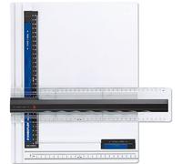 Staedtler Mars 661, Planche à dessin A4 en plastique, antichoc, indéformable et lavable, avec règle parallèle et fixe-support, 661 A4