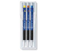 Staedtler Porte-mines Mars Micro – Étui plastique 3 pièces 0,3/0,5/0,7 mm canon droit – 775 SC WP3