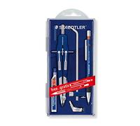 Staedtler Mars Comfort 552 02 PR1 Compas à réglage rapide avec barre d'extension, adaptateur universel, boîte de rechange et porte-mines