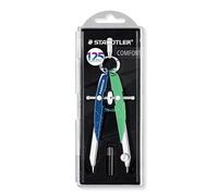 STAEDTLER Mars Comfort 556 00-MA1 Compas de géométrie de précision, tête ronde et vis centrale, compas Mars Comfort 556 Mars Édition anniversaire