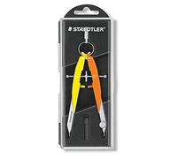 Staedtler Mars Comfort 556 - Edition Neon - Compas Géométrique De Précision Grand Balustre Jaune/Orange
