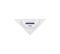 Staedtler Équerre géométrique Mars 568 36 – 16 cm, rapporteur intégré, plastique transparent