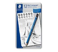 STAEDTLER Mars Lumograph, 12 crayons à mine souple