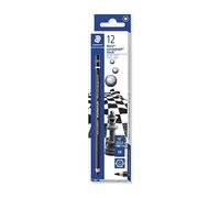 Staedtler Mars Lumograph Black, Crayons graphite 8B enrichis en carbone, Pour artistes et dessinateurs, Étui carton avec 12 crayons 8B, 100B-8B VE