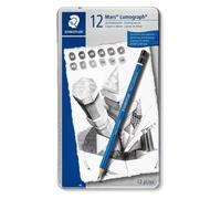 Staedtler Crayon Mars Lumograph 12 Pièces: 6b-5b-4b-3b-2b-B-Hb-F-H-2h-3h-4h 1 Unité(S)