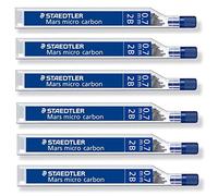 Staedtler – Boîte à mines Mars Micro Carbon – 0,7 mm – 2B – 12 pièces
