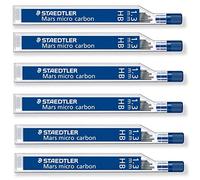 Staedtler Étui de 6 mines Mars Micro Carbon 1,3 mm HB pour portemine 771