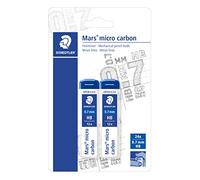 Staedtler Mars Micro Carbon 250 - Blister 2 Étuis 12 Mines Graphite 0, 7 Mm Hb