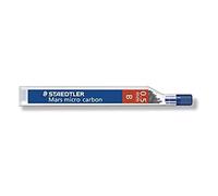 Staedtler – Mines graphite – Mars Micro Carbon 250 – Étui 12 mines – 0,5 mm – B