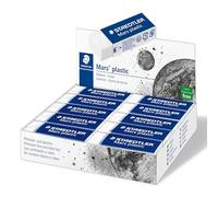 Staedtler Gommes Mars Plastic blanches sans phtalates ni latex Boîte carton 20 (526 50 VE)