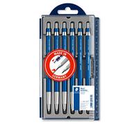 Staedtler Mars Technico, Porte-mines bleus de 2 mm avec indication de degré réglable pour artistes et professionnels, Boîte plastique avec 6 porte-mines, 780 C PR5