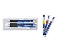 Staedtler Marsmicro 0,3-0,7 lot de 3 couleurs, certifié, avec recharges HB 0,3 0,5 0,7
