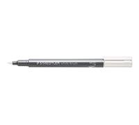 Staedtler Métallic Brush Marqueur pointe pinceau Largeur de ligne 1-6 mm Couverture sur papier clair et foncé Facile à nettoyer sur les surfaces lisses 10 stylos Blanc 8321-0