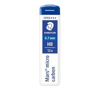 Staedtler Mars Mars micro carbon - Etui de 12 mines HB 0,7 mm pour porte-mines