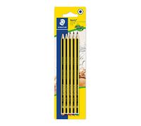 Staedtler Noris 120, Crayons à papier en bois de haute qualité, Étui blister de 5 crayons assortis 2B/B/HB/H/2H, 120-S BK5D