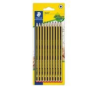 Staedtler Noris 120, Crayons à papier HB en bois de haute qualité, Étui blister de 10 crayons HB, 120-2BK10D
