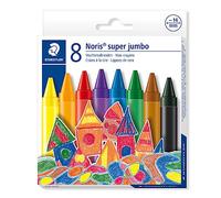 Staedtler Noris 226 - Etui Carton 8 Craies À La Cire Super Jumbo Assorties