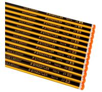 Staedtler Noris 120, Crayons graphites extrêmement résistants, Étui carton avec 12 crayons HB 2 mm, Pour écriture, dessin et croquis, 120-2 VE