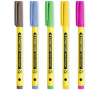 STAEDTLER Noris 307 Stylo d'écriture - Largeur de trait 0,6 mm - Idéal pour l'école, le travail, le bureau, etc. (Multicolore)