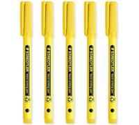 STAEDTLER Noris 307 Stylo d'écriture manuscrite - Largeur de trait de 0,6 mm - Idéal pour l'école, le travail, le bureau, etc. Jaune vif