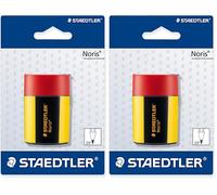 Staedtler Noris 511 004, Taille-crayon métal, Pour crayons graphite standards, jusqu'à 8,2 mm de diamètre, Lote de 10, 511 004 (Lot de 2)