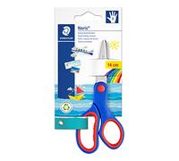 Staedtler Noris 965, Ciseaux droitiers à bouts arrondis, Sécurisés pour les enfants, Étui blister avec 1 paire de ciseaux de 14 cm, 965 14 NBK