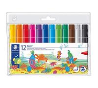 Staedtler – Feutres de coloriage Noris Club – Pochette 12 gros module – Assortis