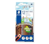 Staedtler Noris colour 185 Crayons - 12, People of the World | Édition spéciale teintes de peau, couleurs vives - bois upcyclé, tous âges - Art.-Nr. 185 C12POW