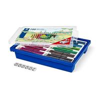 STAEDTLER Noris colour 187 crayons de couleur 288 pièces 12 couleurs | Format triangulaire ergonomique, en bois certifié PEFC - pour enfants et adultes - Réf. 187 G288