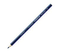 Staedtler Noris colour, Crayon de couleur de forme hexagonale, à base de matériau innovant WOPEX, grande résistance au bris, Lot de 12 crayons de couleur bleue, 185-3