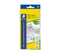 Staedtler Noris Eco 183 - Crayon Graphite Triangulaire Wopex Hb | Fabriqués à partir de copeaux de bois recyclés, surface douce antidérapante - Réf. 183-HB