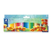 Staedtler Noris Huile Pastels 25 IN Paquet 8mm Pointe Colorier Crayon Variés