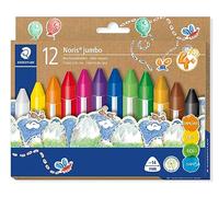 STAEDTLER 228 14 C12 Noris Jumbo Wax Crayons - 14mm Line Width, Assorted Colours