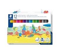 Staedtler Feutres de coloriage Noris Junior – Gros module – Étui carton 12 pièces (340 C12)