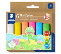 Staedtler Craies de trottoir Noris junior – 6 craies assorties – Étui carton 2365 C6