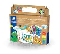 Staedtler Noris Junior 61 C2 Kit d'activités pour peinture au doigt et travaux manuels (6 pièces, peinture et livre d'activités)