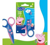 STAEDTLER Noris junior ciseaux pour enfants Peppa Pig - ciseaux de sécurité à bouts arrondis pour les premiers travaux manuels - ciseaux compacts pour les petites mains
