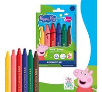 STAEDTLER Noris junior Peppa Pig lot de 6 feutres ergonomiques avec pointe extra-large pour colorier de grandes surfaces