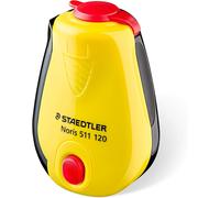 Staedtler Noris Taille-Crayon Simple Trou Avec Stop Clignotant, Jaune/Noir