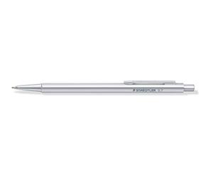 Staedtler Organizer Pen, Porte-Mine Argent De Haute Qualité En Aluminium, Recharge Grande Capacité, Mine Fine Hb Marsmicro De .7 Mm, Avec Embout Gomme, 9Pop4817