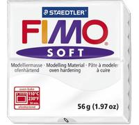 STAEDTLER Pâte à modeler à cuire Fimo Soft bloc 56 g blanc
